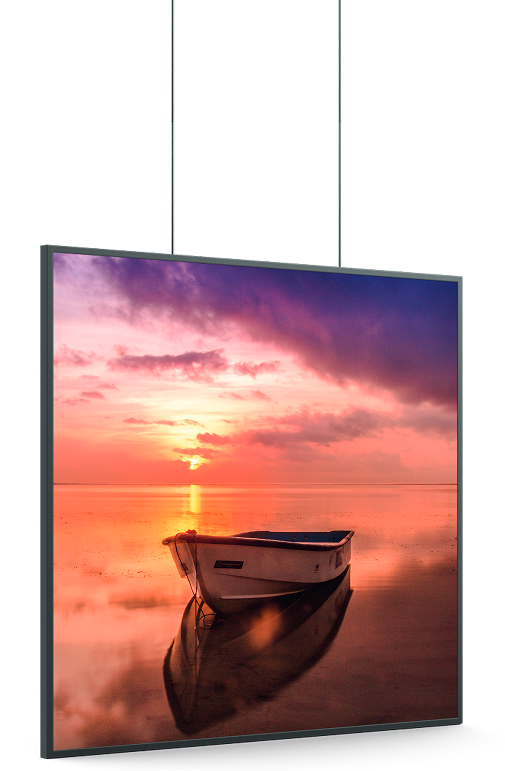 Digitales Poster-Display im Quadratformat