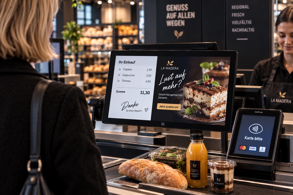 Digitale Kassenbänder / Checkout Screens